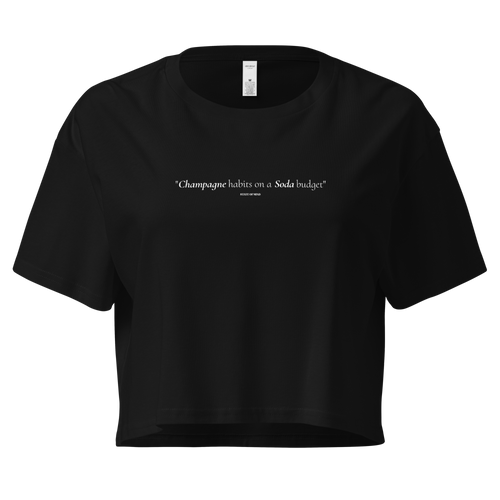 Champagne Habits - Oversized Croptop