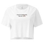 Coffee - Oversized Croptop