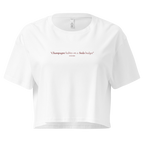 Champagne Habits - Oversized Croptop