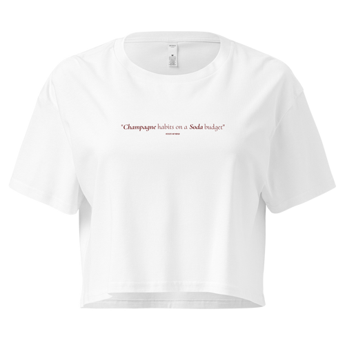 Champagne Habits - Oversized Croptop