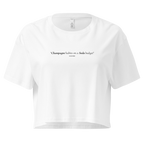 Champagne Habits - Oversized Croptop
