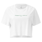 Champagne Habits - Oversized Croptop