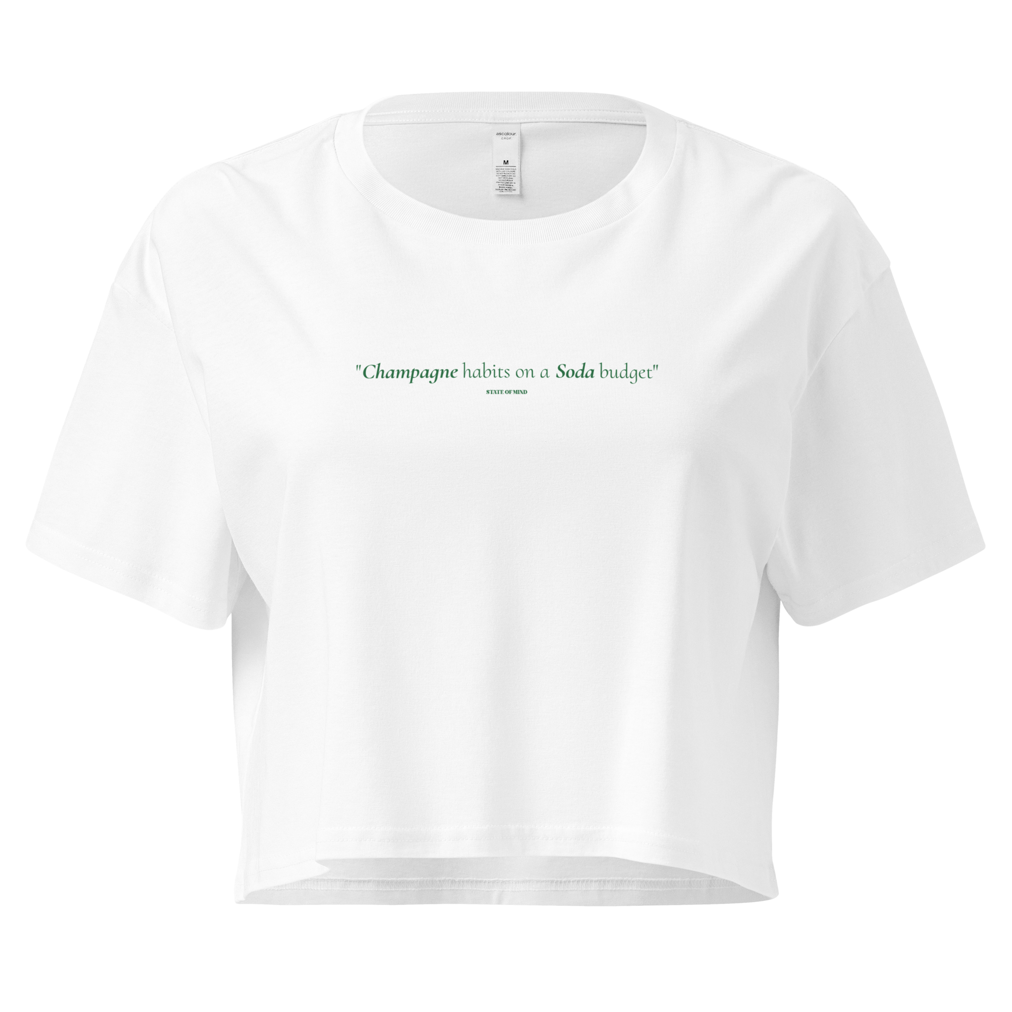 Champagne Habits - Oversized Croptop